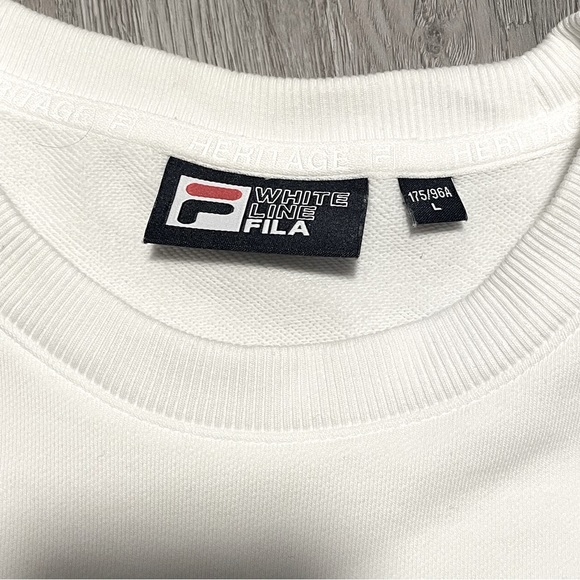 Fila Crewneck Sweater with Bear Embroidery - Picture 6 of 7